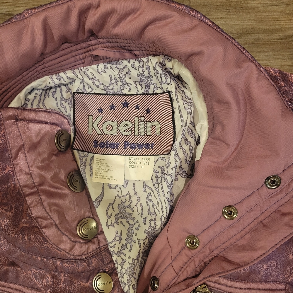 Kaelin Vintage Ski Suit, Size 8, Color: Amethyst